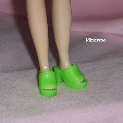 HSB005 1/6 BJD Doll Shoes High Heel Open End Shoe 176 Green